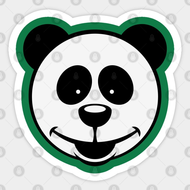 Panda Bear (Smiling / 2C) Sticker by MrFaulbaum